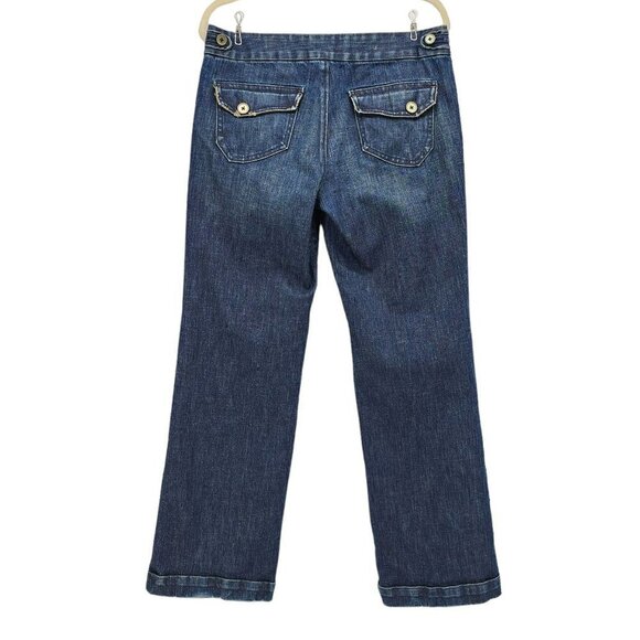 Jimmy'Z Wide Leg Distressed Denim Jeans Womens 10 - Picture 3 of 8